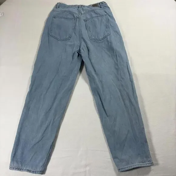 Simple Society Jeans Womens Size 5 27 Light Blue Straight Mom Y2K 90s Vintage OG - Picture 8 of 9